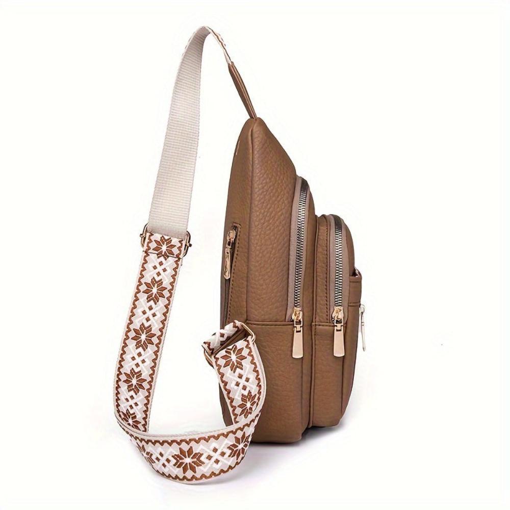 Velyra - Vegan Leather Sling Crossbody Bag