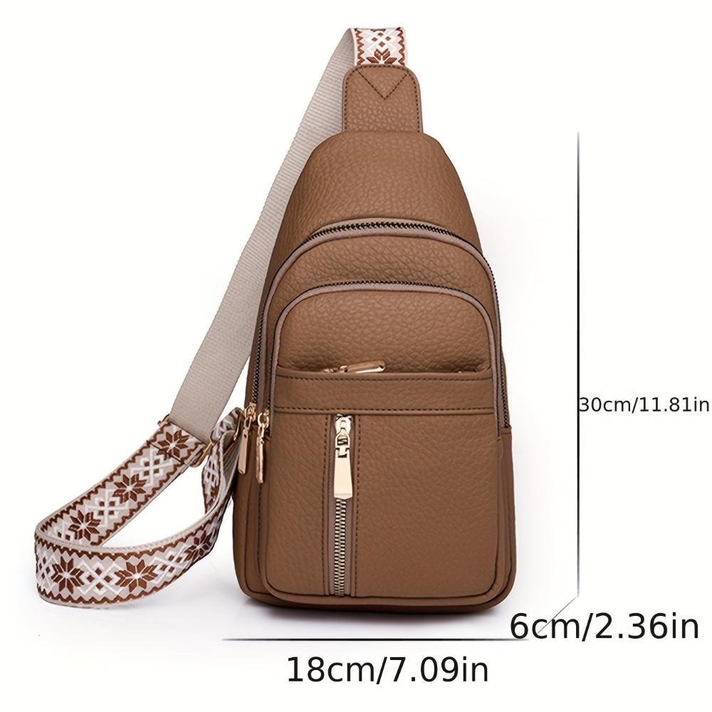 Velyra - Vegan Leather Sling Crossbody Bag