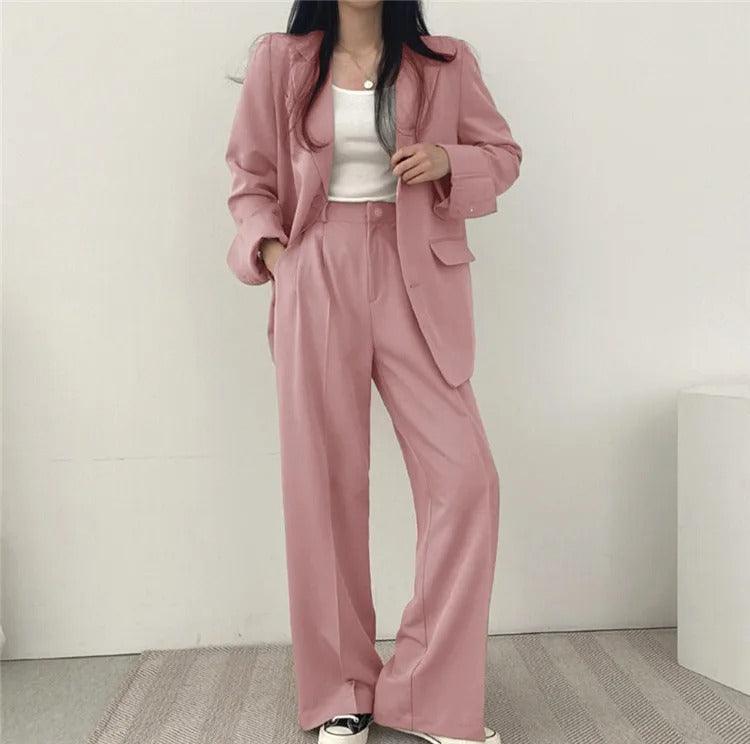 Hailey | Women’s Tailored Suit Set with Long Blazer