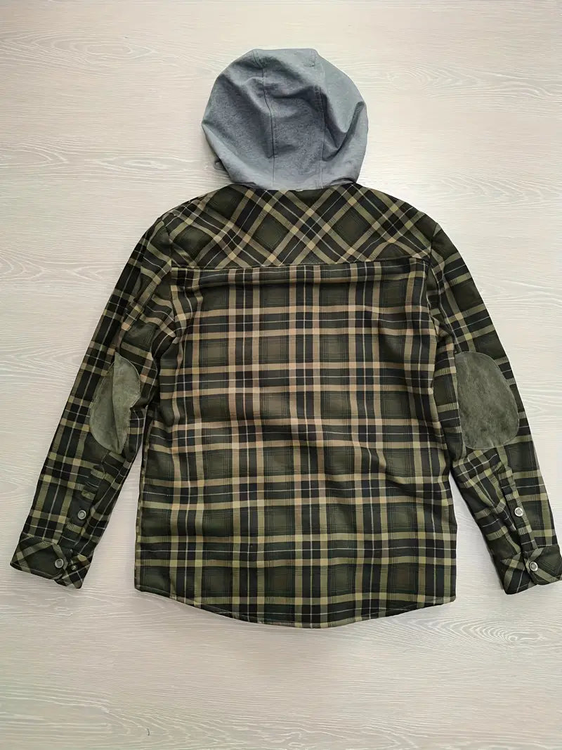 Qaren - Hooded Checked Jacket