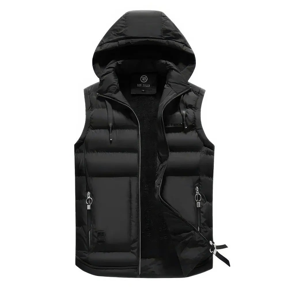 Belle & Cooper | Deluxe Sleeveless Men's Jacket with Removable Hood