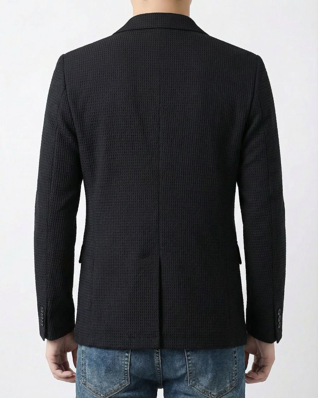 GEORGE | WAFFLE-KNIT TAILORED BLAZER