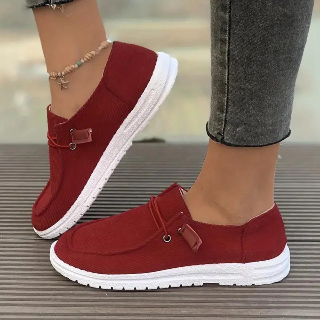 Dahlia - Ribbed Slip-On Flats