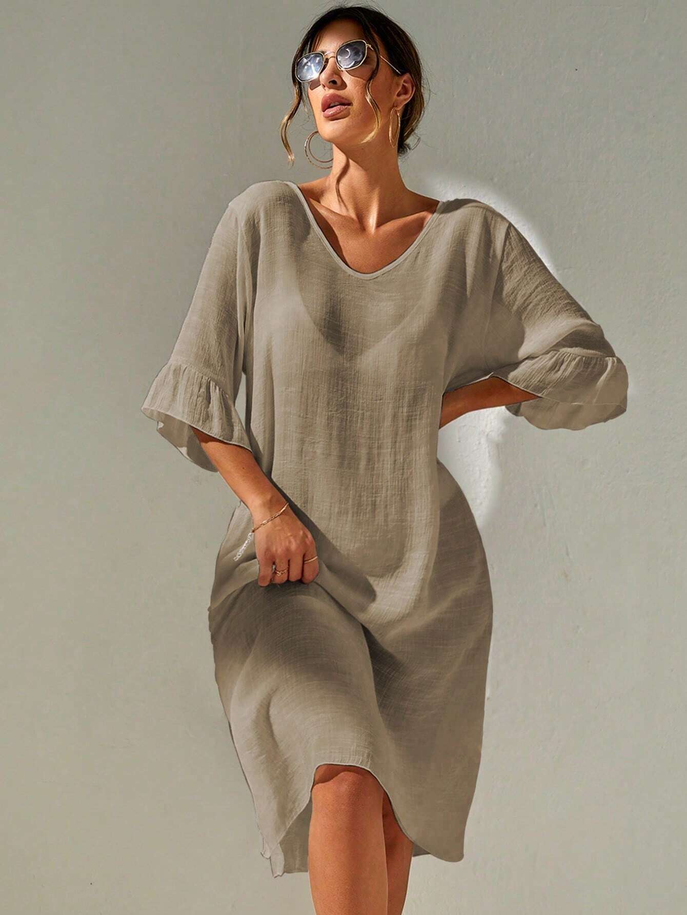 Fynira - Lightweight Beach Midi Dress