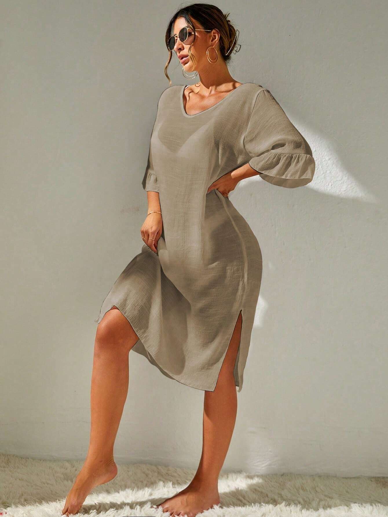 Fynira - Lightweight Beach Midi Dress