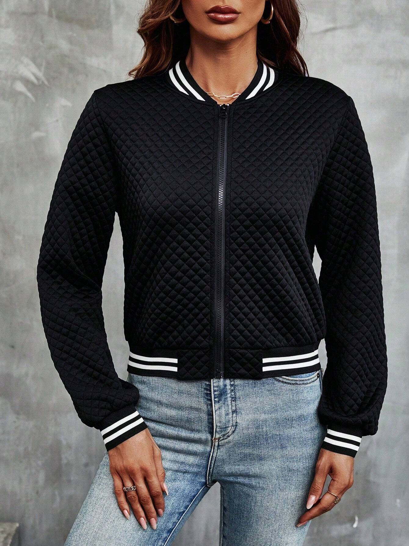 Helsa - Cropped Bomber Jacket