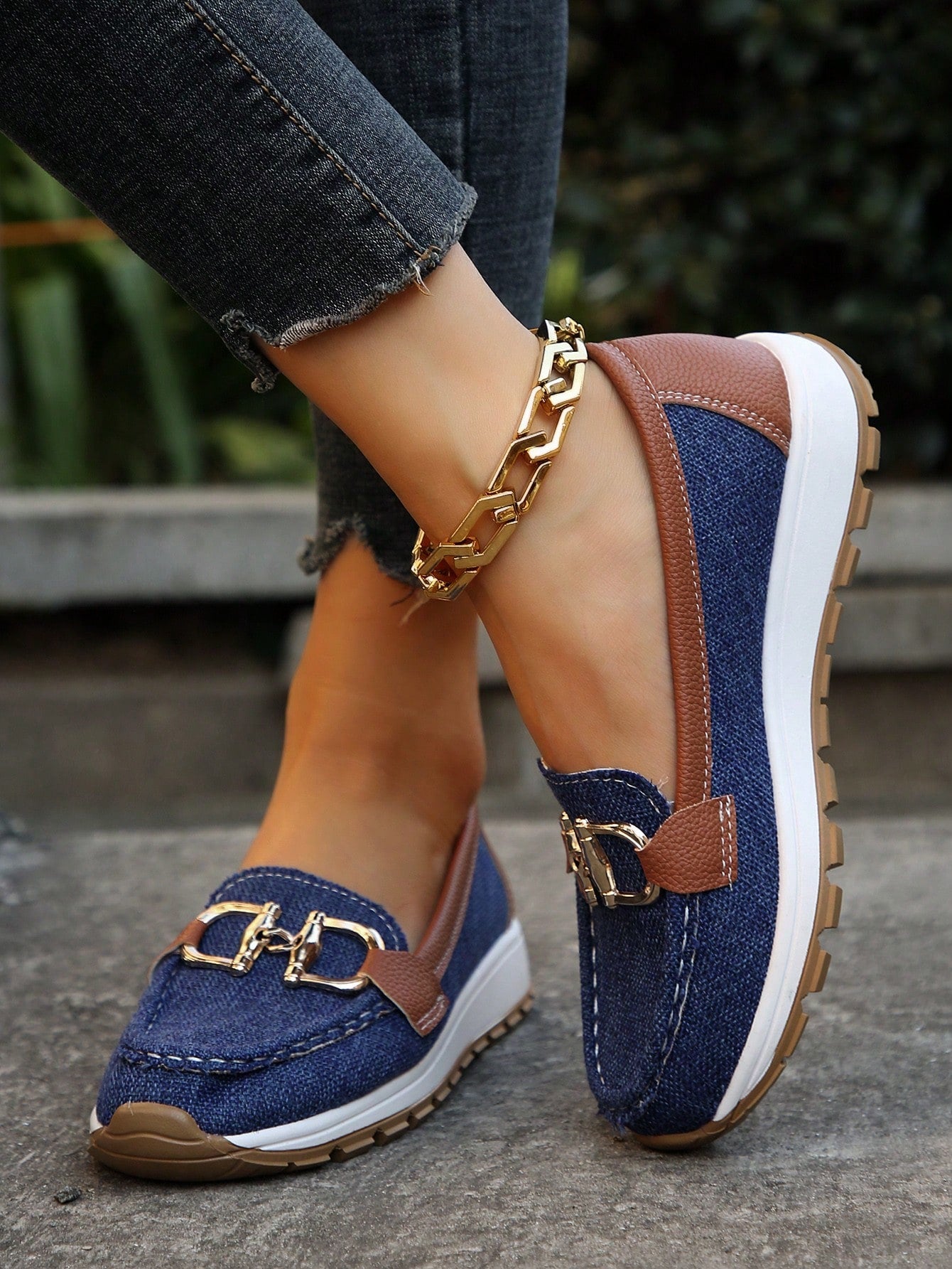 Emma - Mocasines con hebilla plana