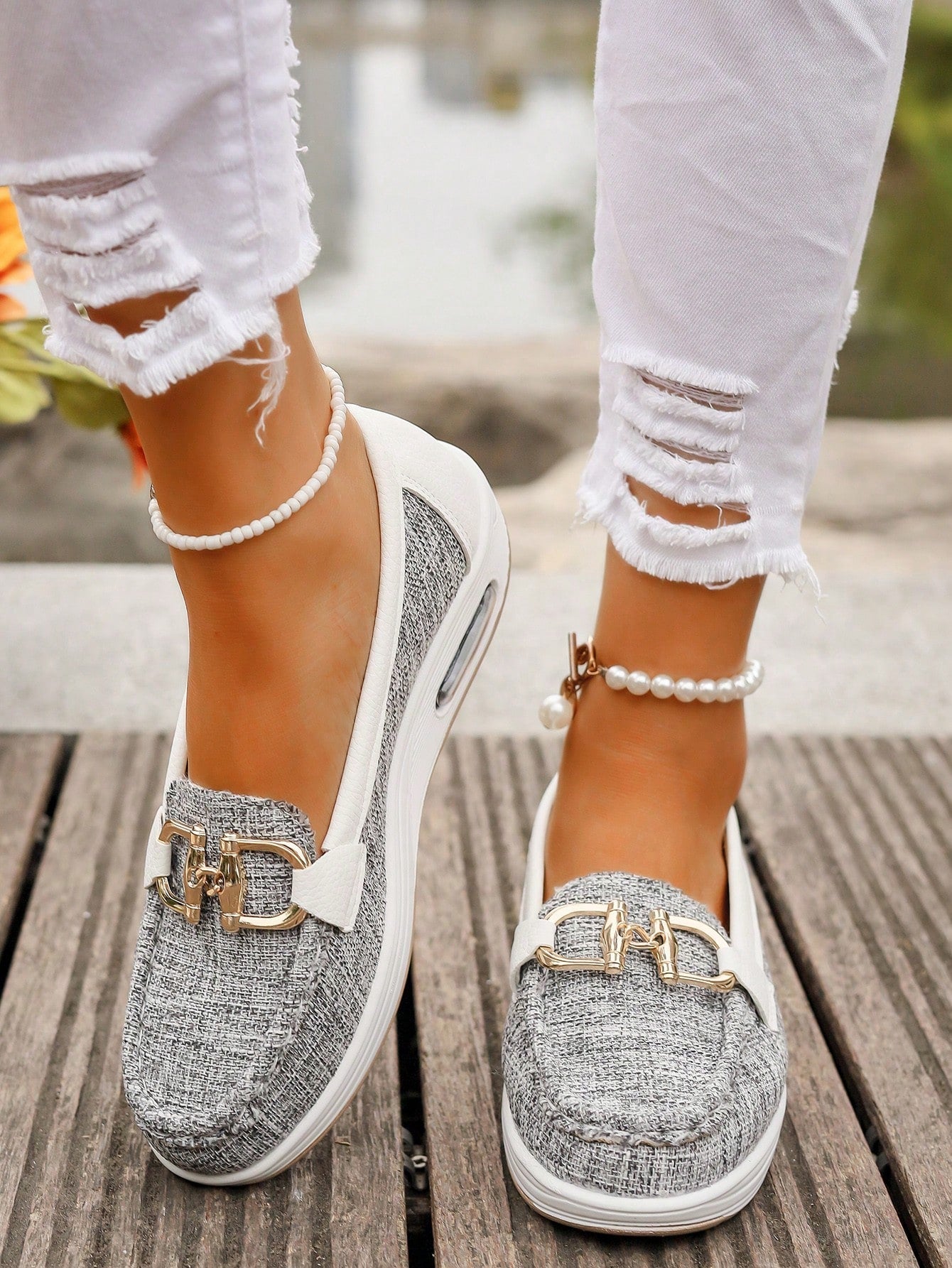 Emma - Mocasines con hebilla plana