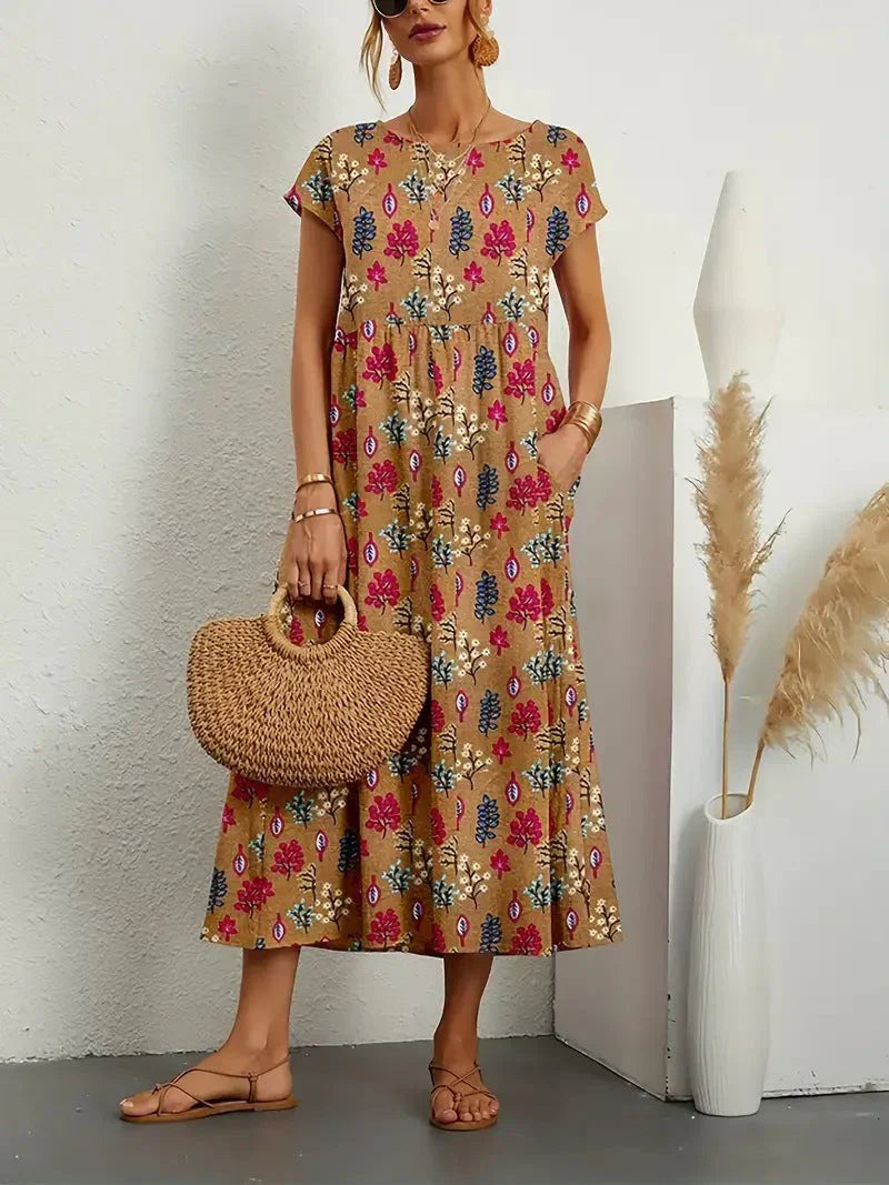 Lynora - Boho Midi Dress