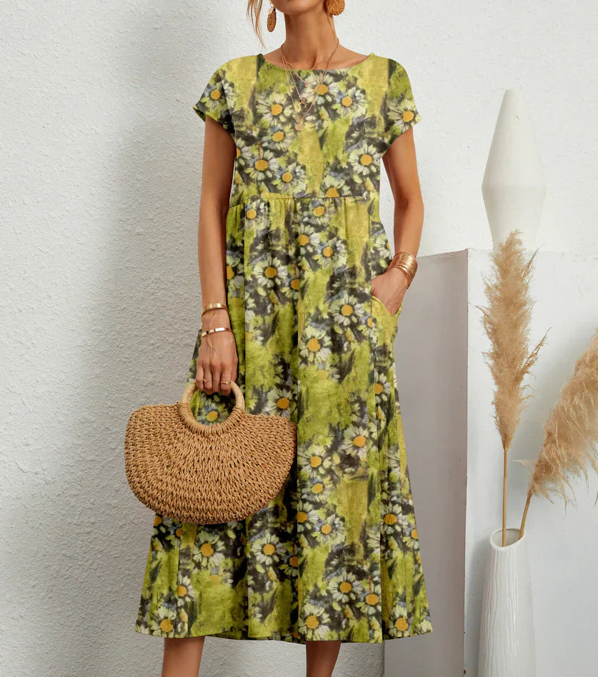 Lynora - Boho Midi Dress
