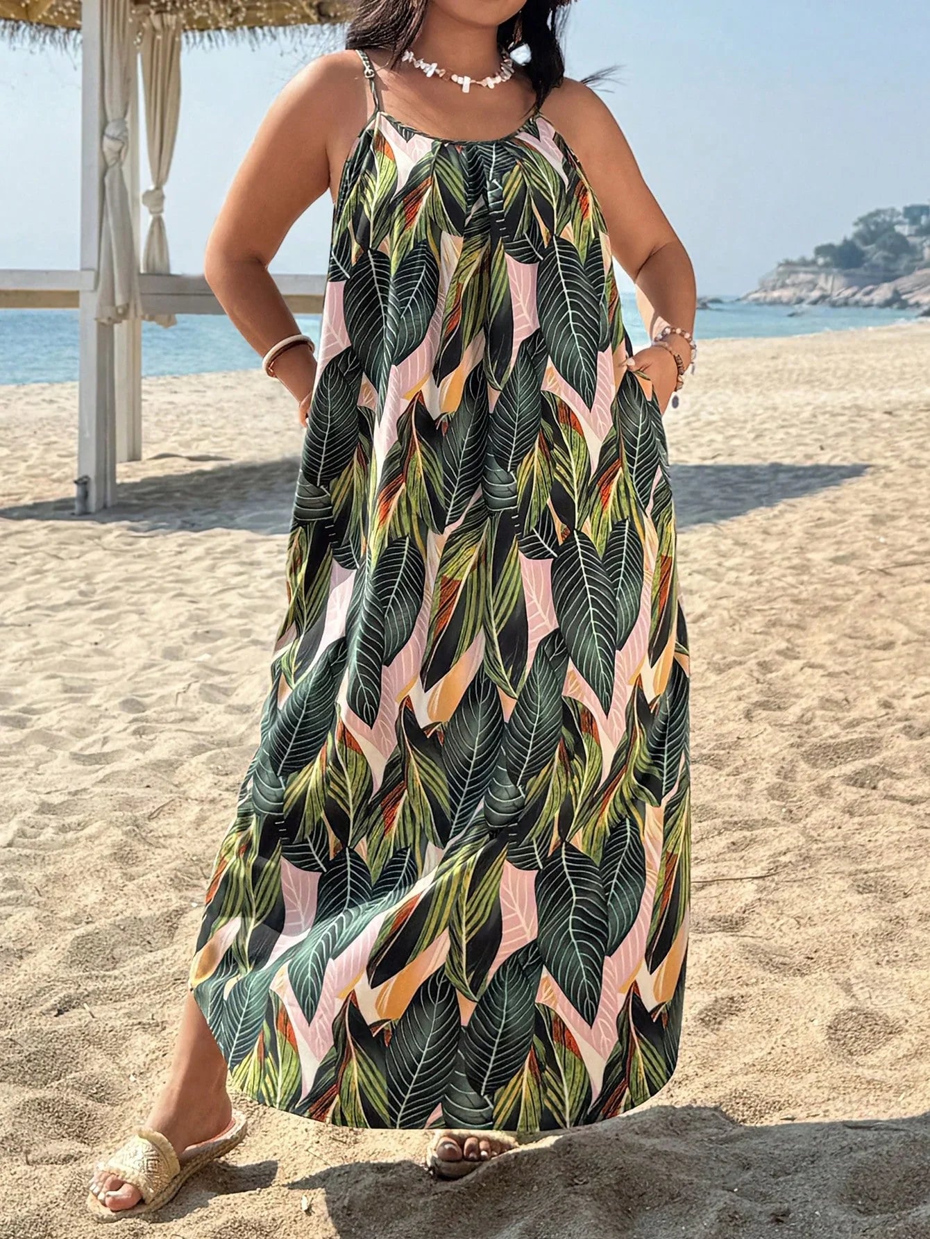 Gavana - Boho Maxi Sommerkjole i Store Størrelser