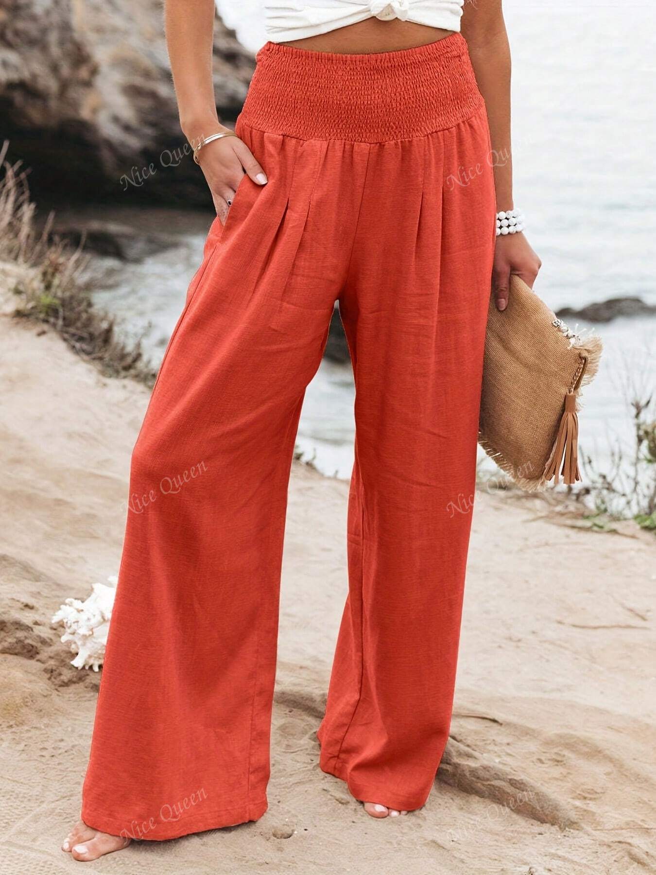 Yavira - Wide Leg Linen Pants