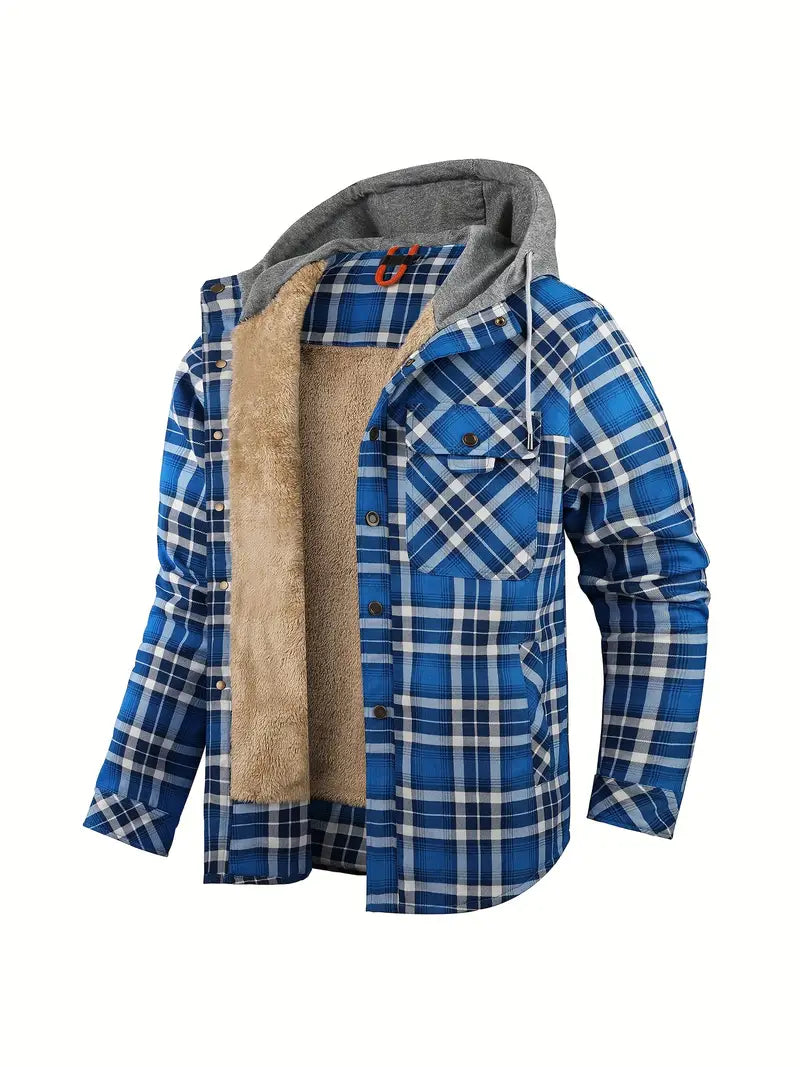 Qaren - Hooded Checked Jacket