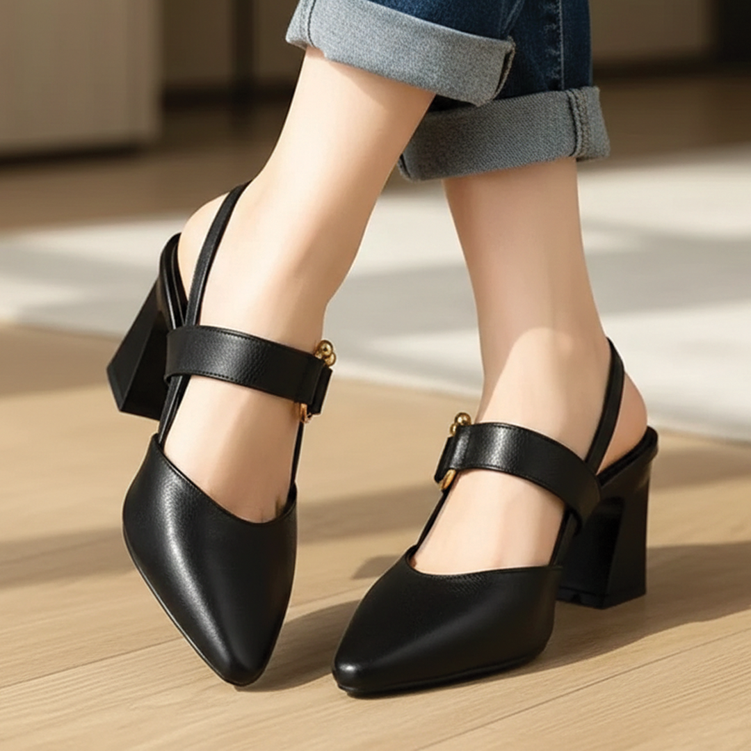 Echo - Slingback Block Pumps