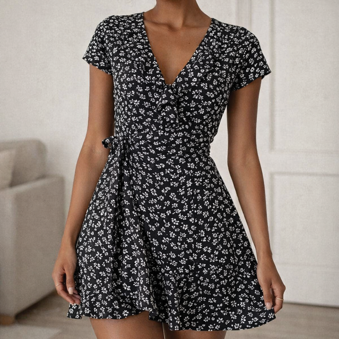Faven - Floral Wrap Dress
