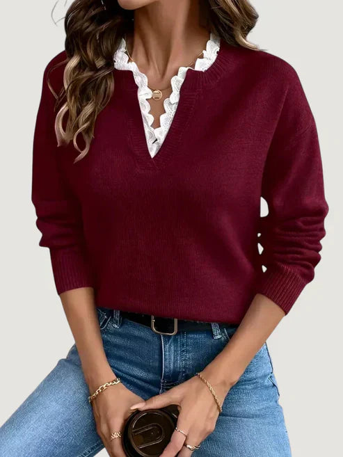 ANASTELLE | LAYERED-LOOK SWEATER