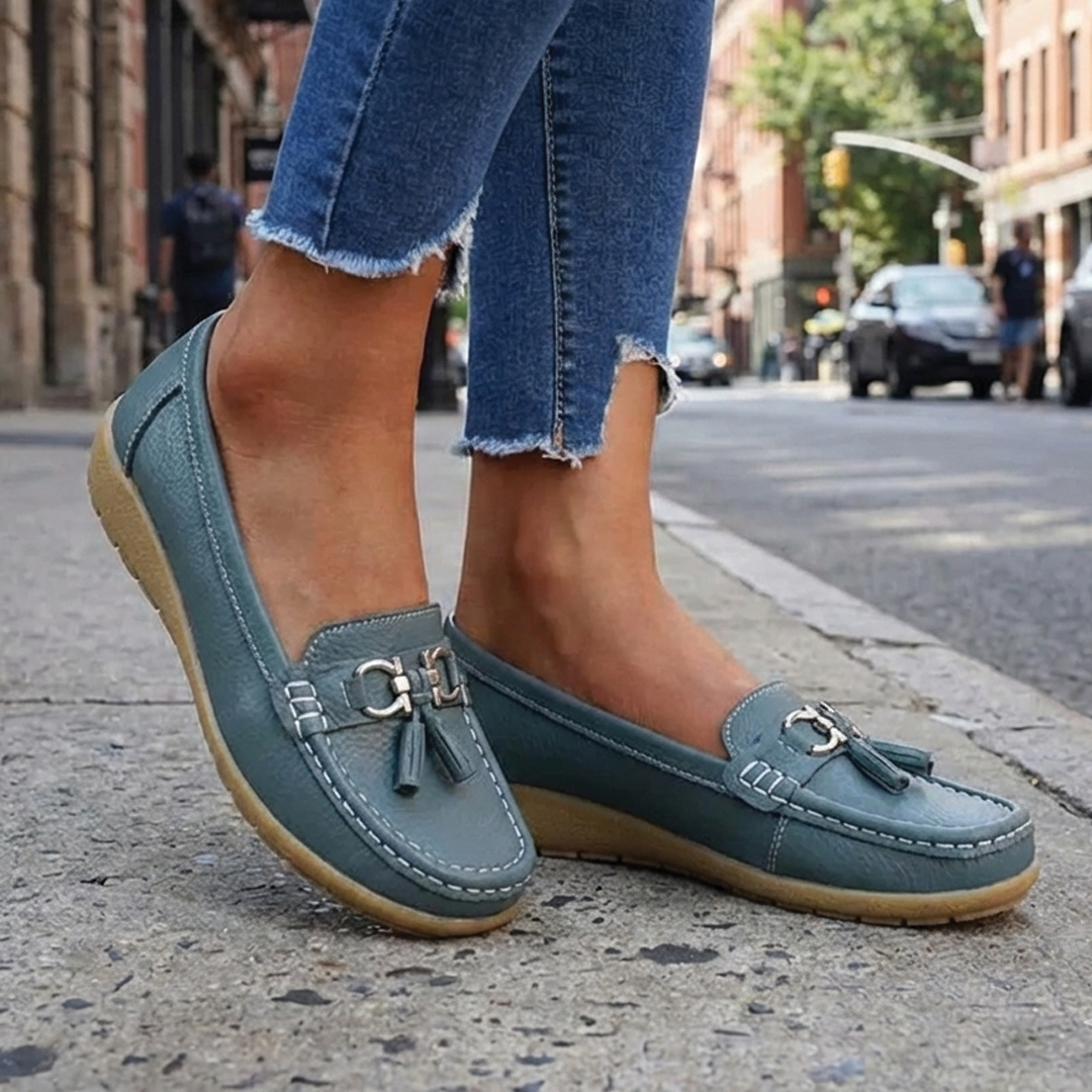 Ariana - Classic Leather Loafers
