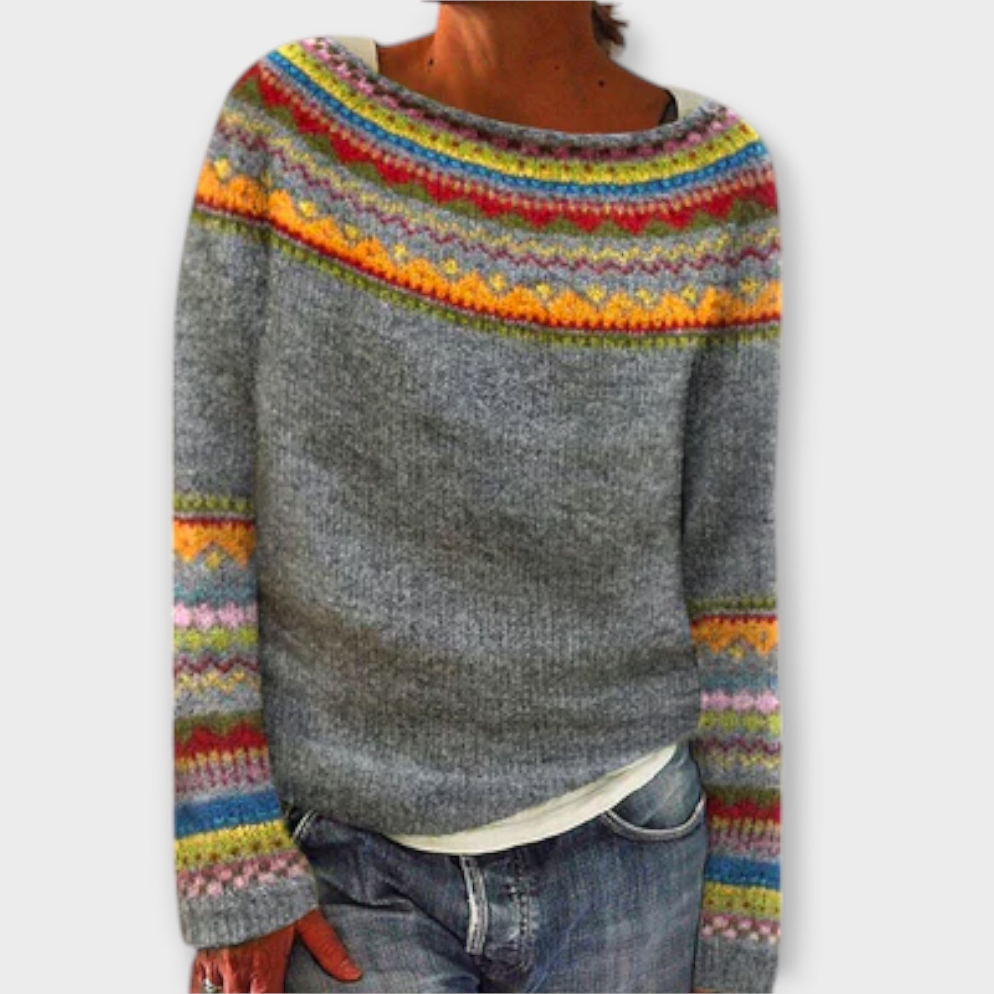 Suzu - Vintage Knit Sweater for Women