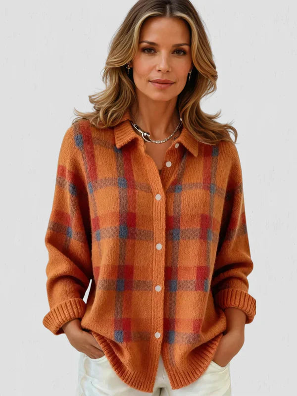 VICTORIA | RETRO PLAID SWEATER