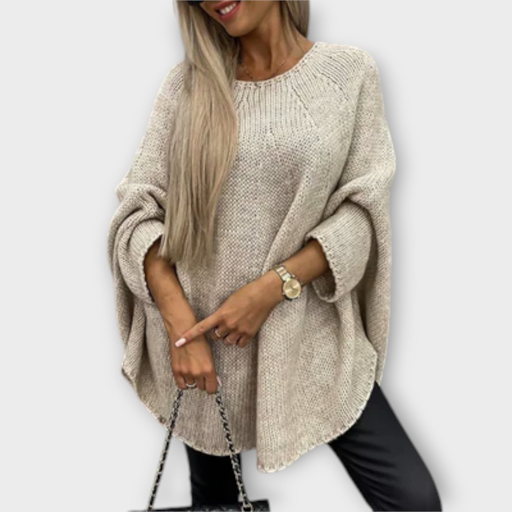 Isabelle - Stylish women's sweater with a round neck