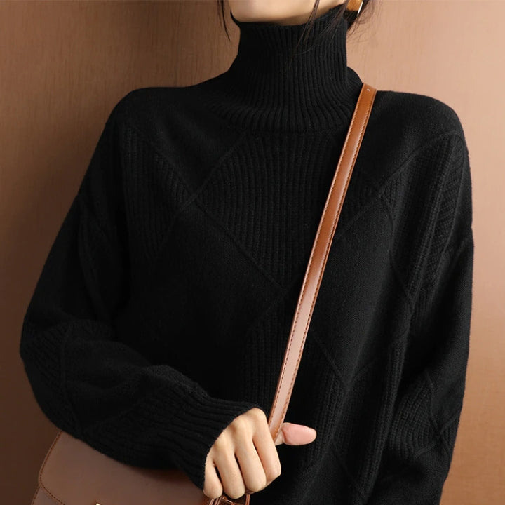 Modesty - Diamond Knit Sweater