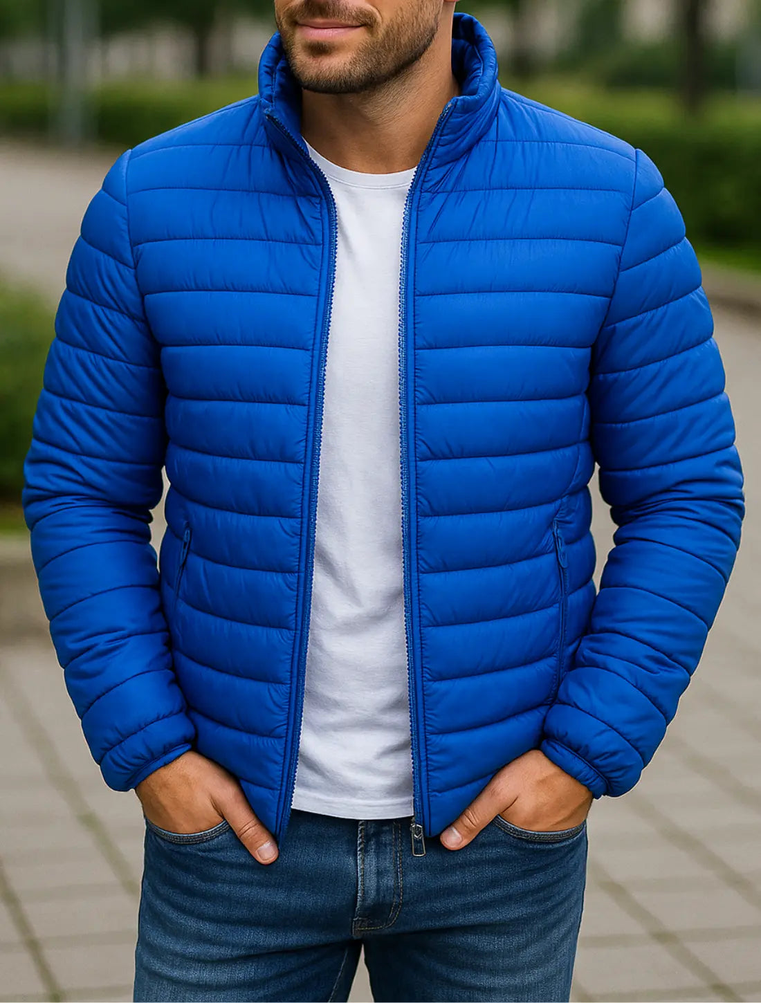 Belle & Cooper | Warm puffer jacket with collar