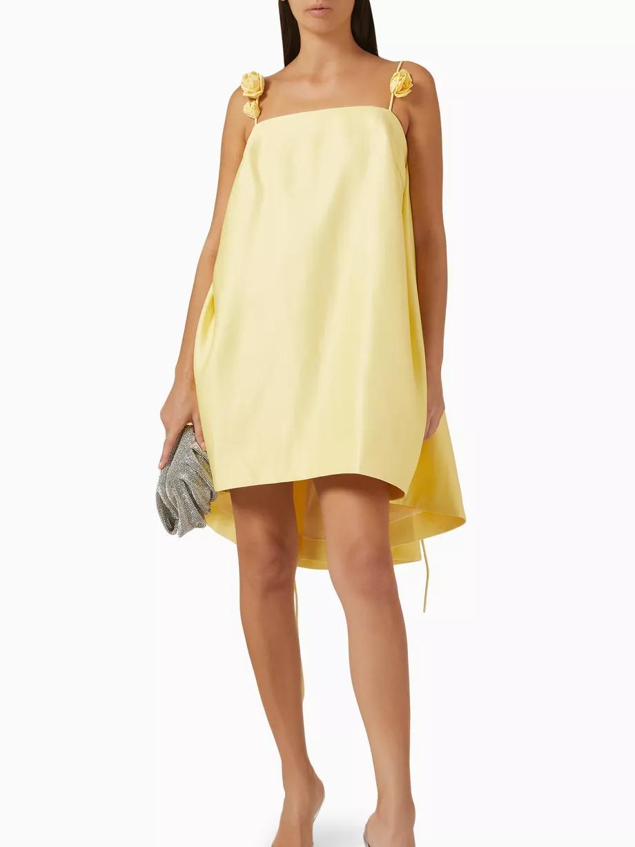 Denira - Floral Strap Mini Dress