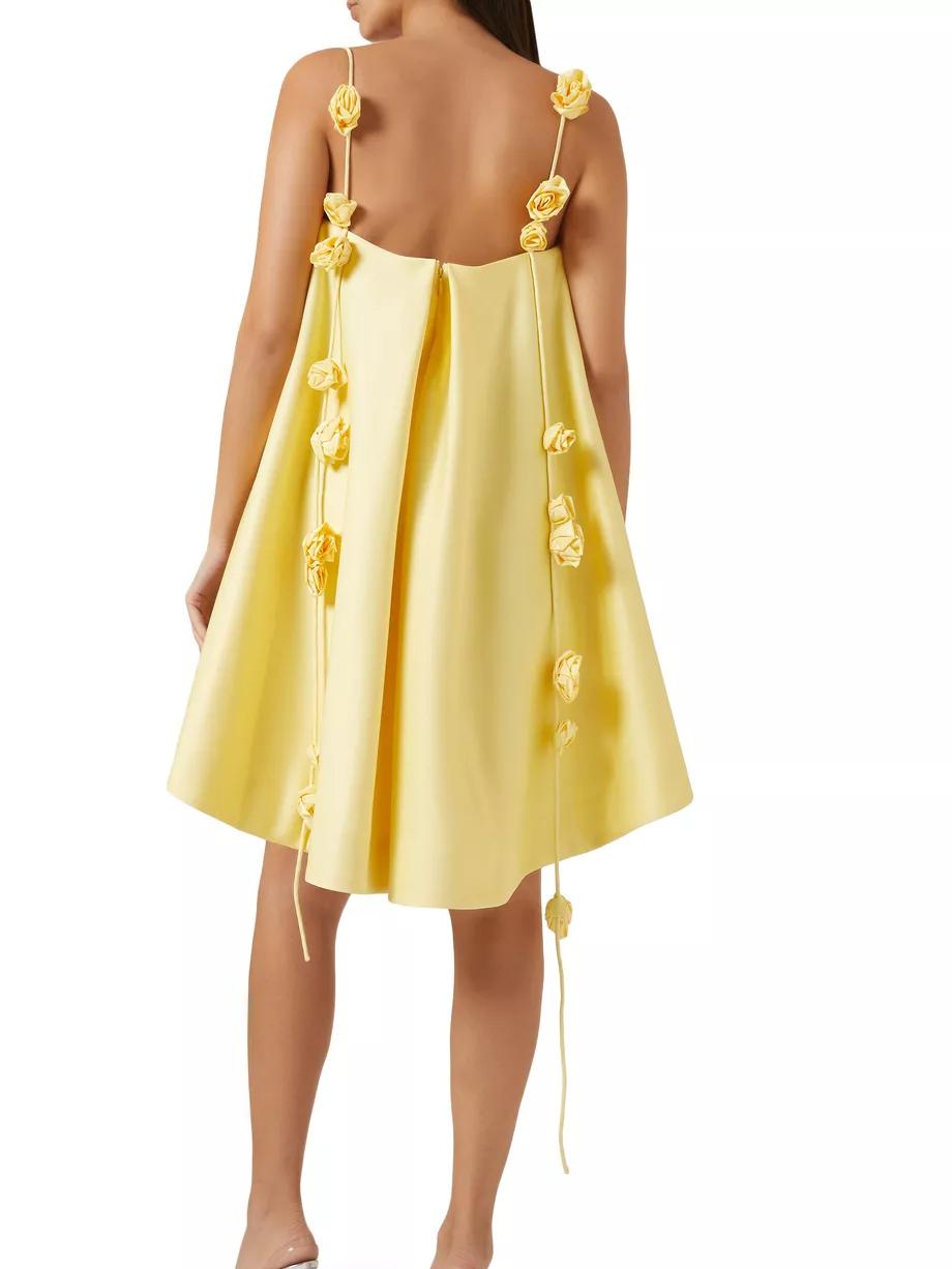 Denira - Floral Strap Mini Dress