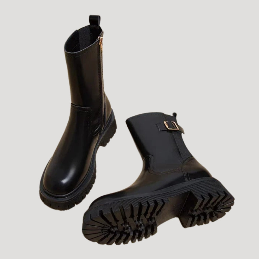 Alice | Women’s Spring Chunky Mid-Calf Boots