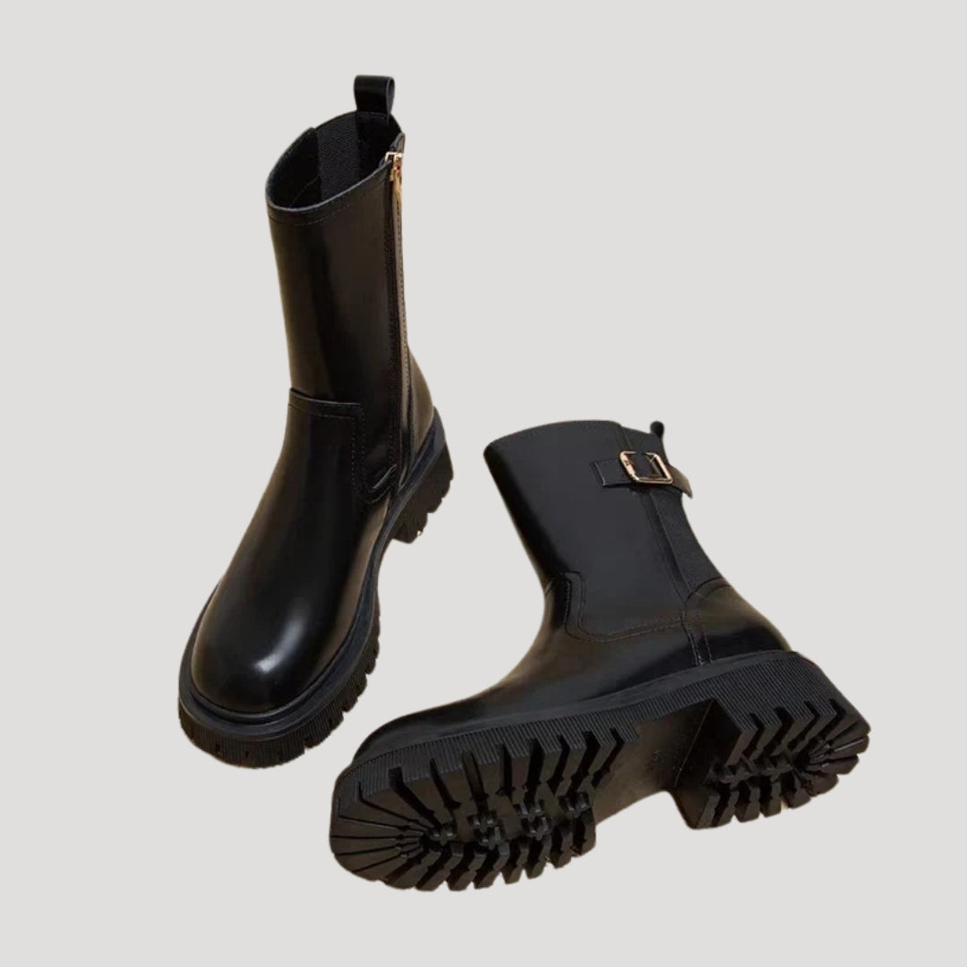 Alice | Women’s Spring Chunky Mid-Calf Boots