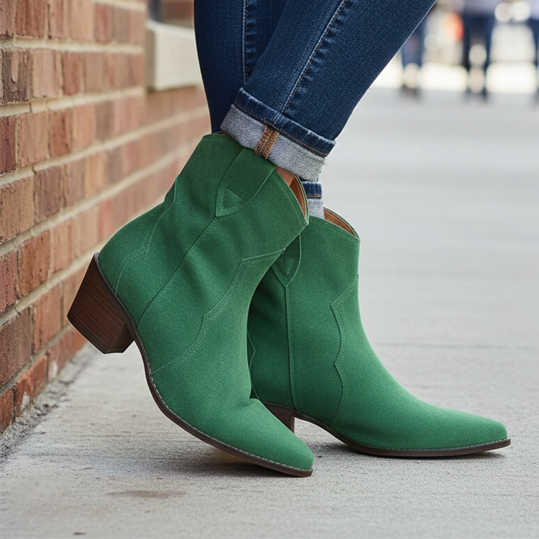 Gian - Suede Western Boots