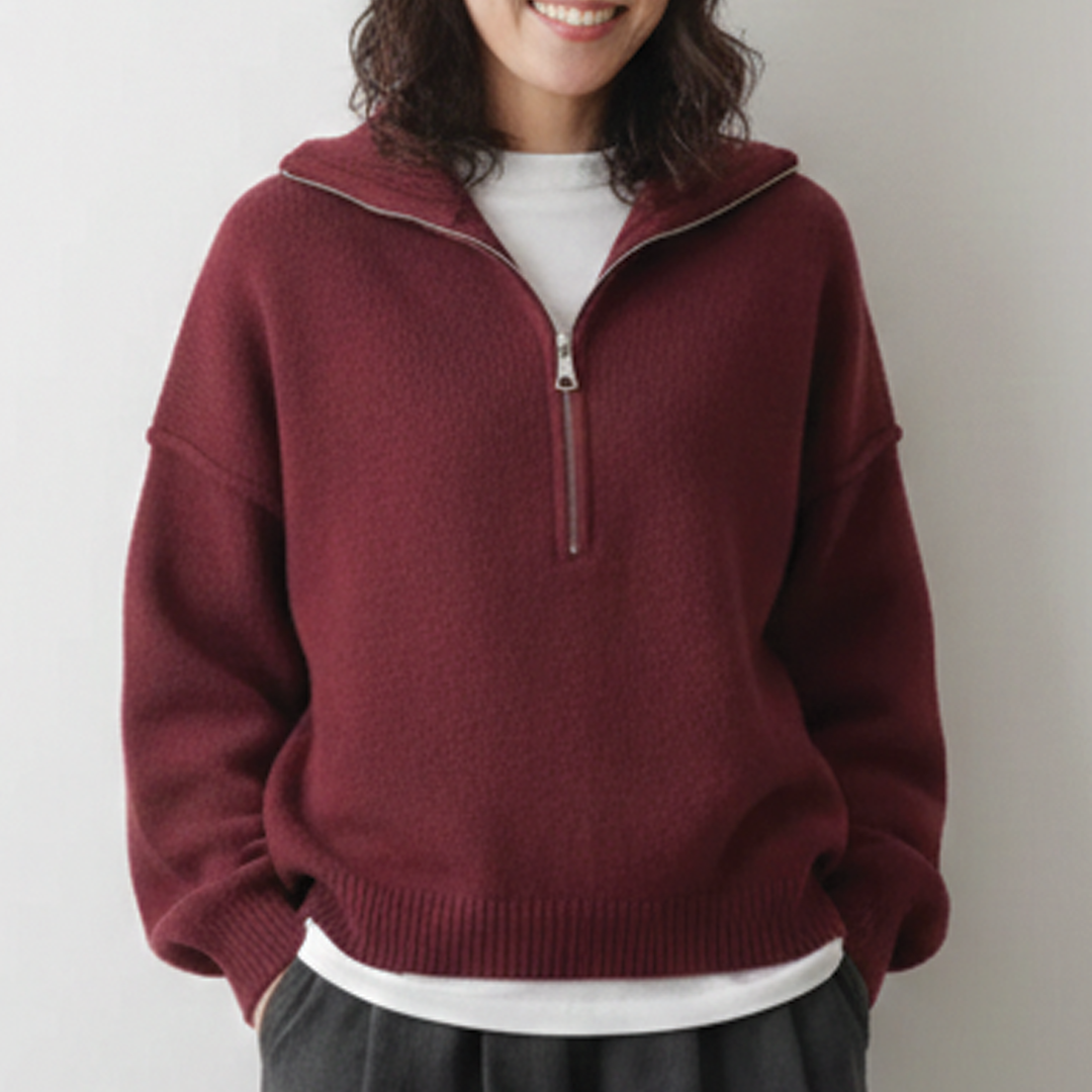 Issa - High Neck Knit Sweater