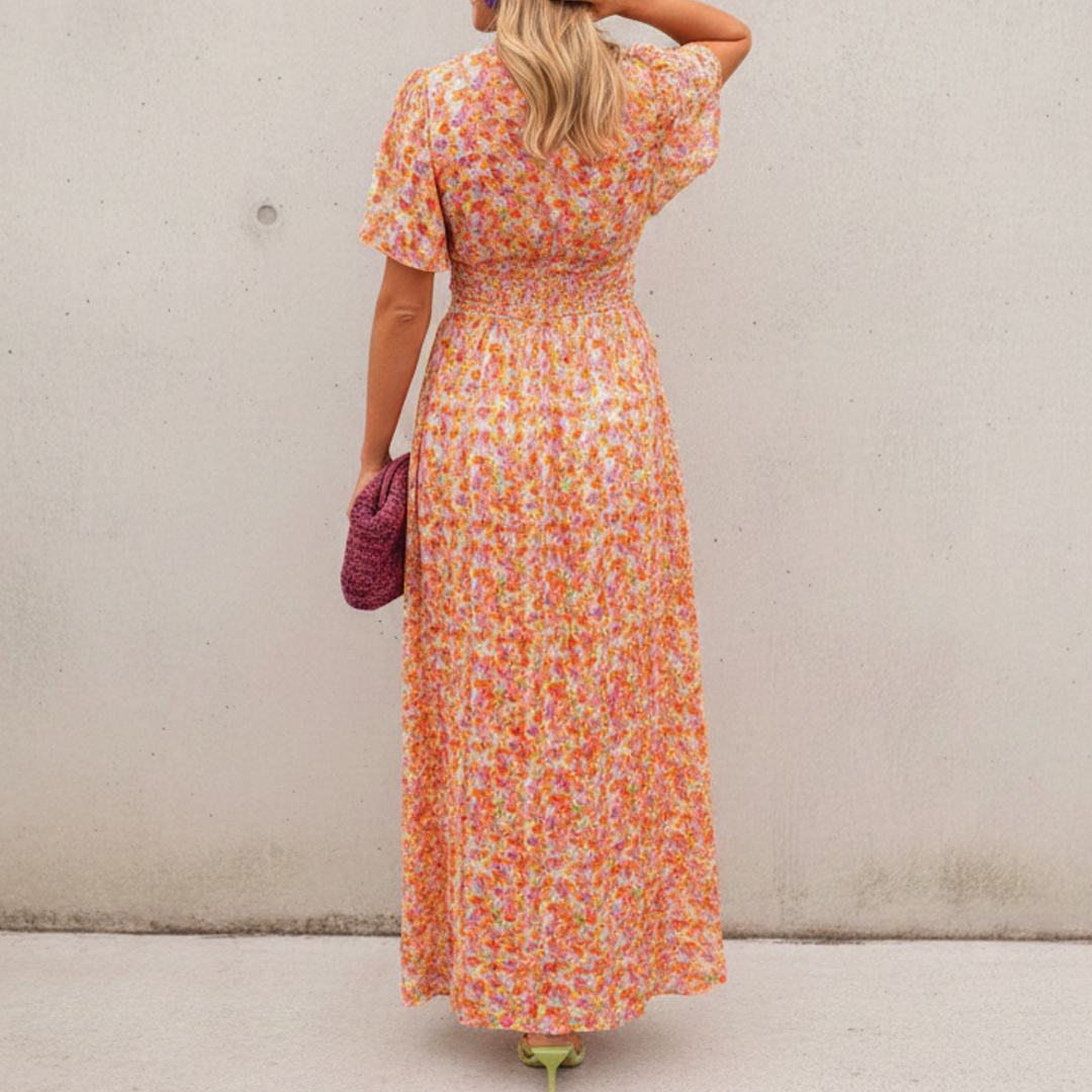 Jelyne - Floral Elegance Maxi Dress