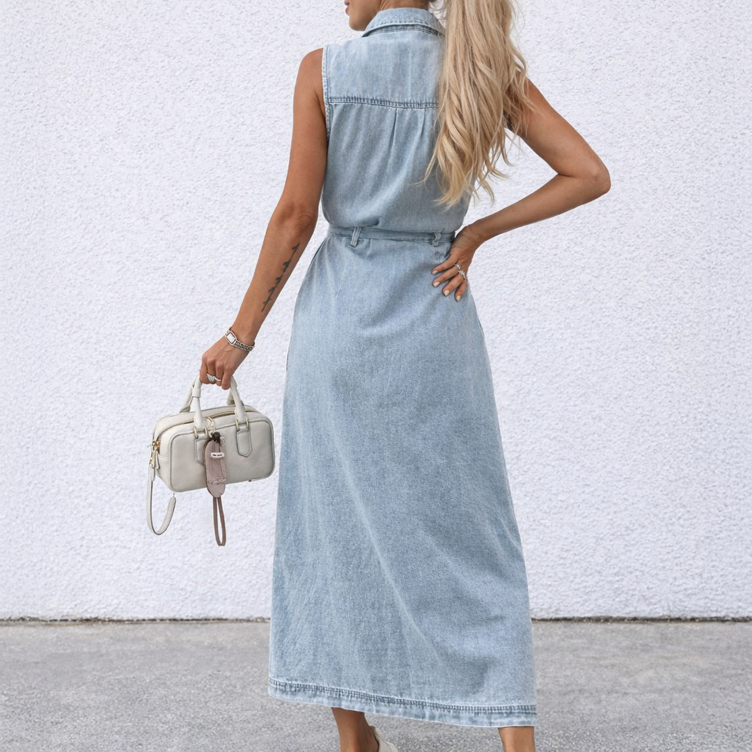 Evora - Denim Shirt Dress