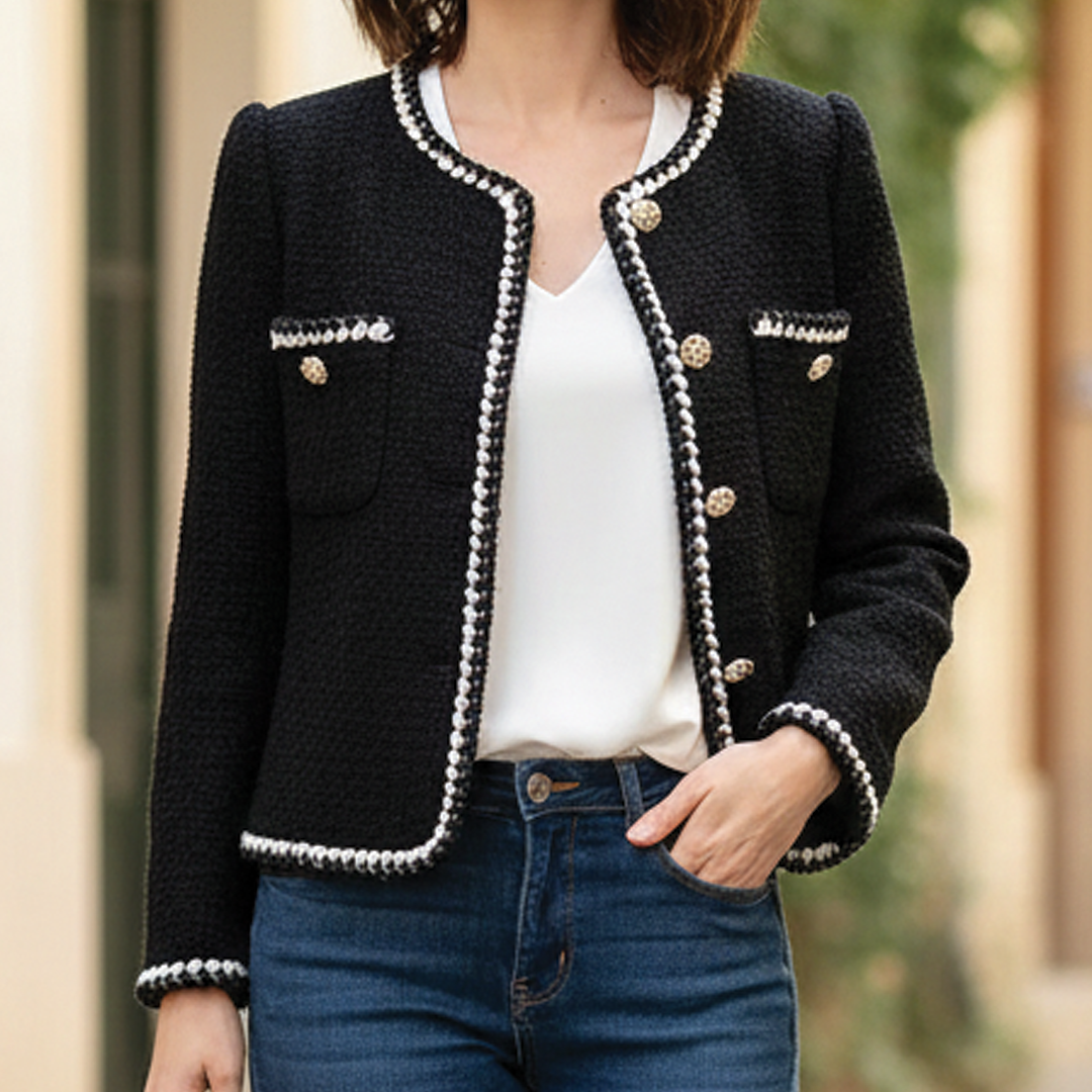Adara - Vintage Style Tweed Blazer