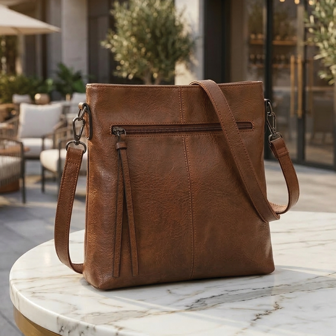 Arixa - Vegan Leather Slim Crossbody Bag