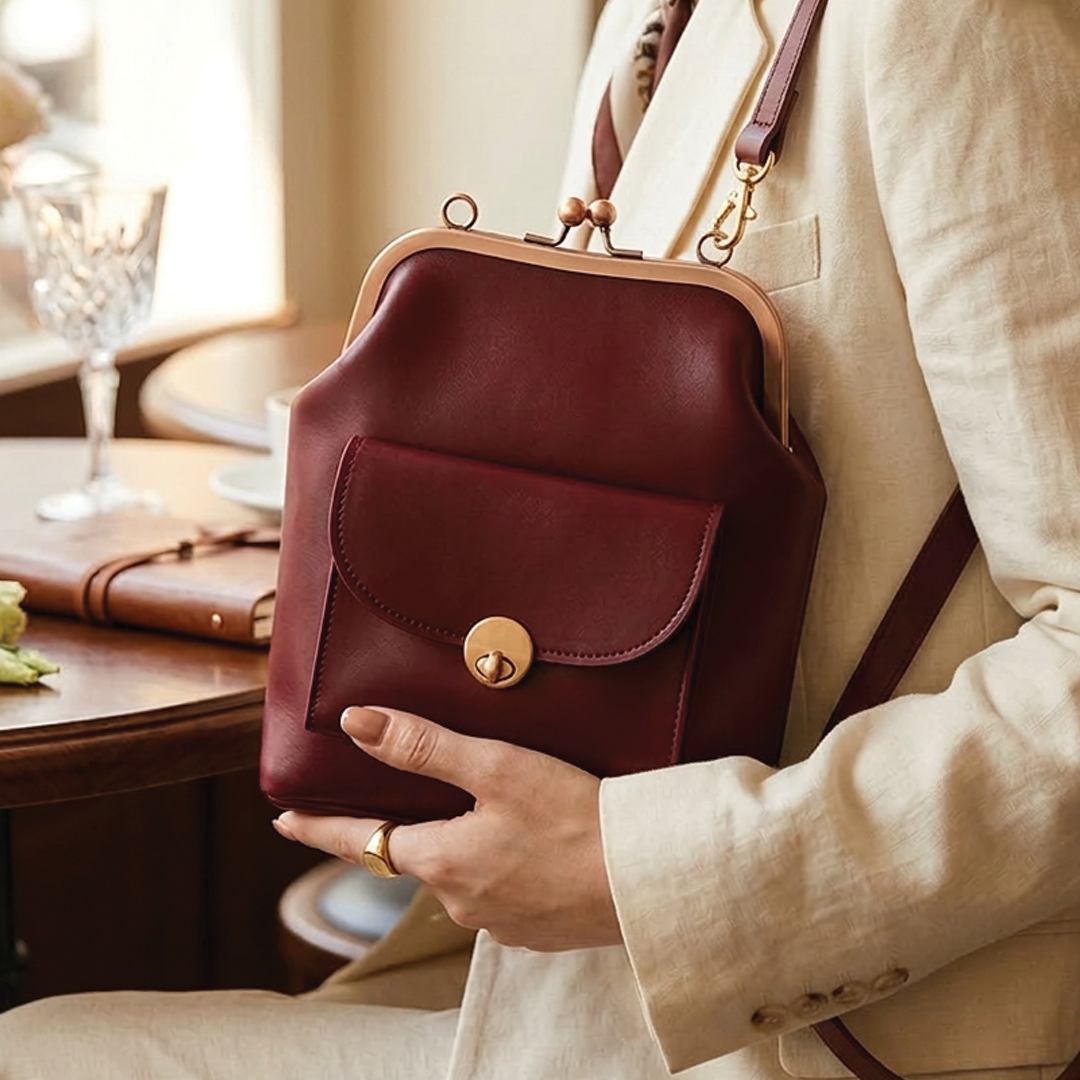 Elzoria - Vegan Leather Structured Handbag