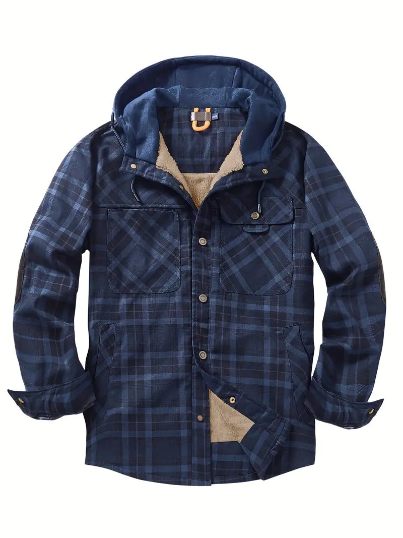 Qaren - Hooded Checked Jacket