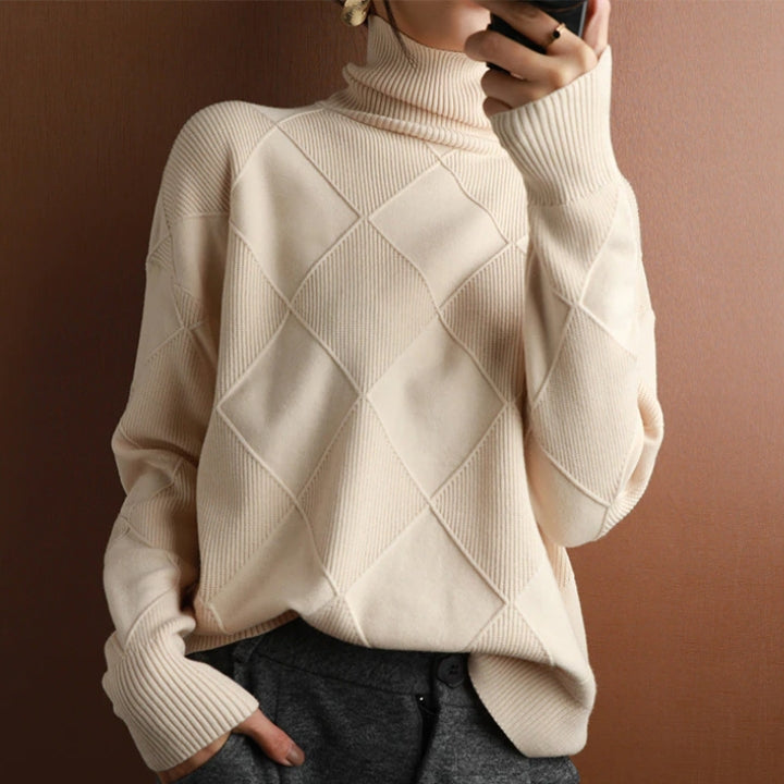 Modesty - Diamond Knit Sweater