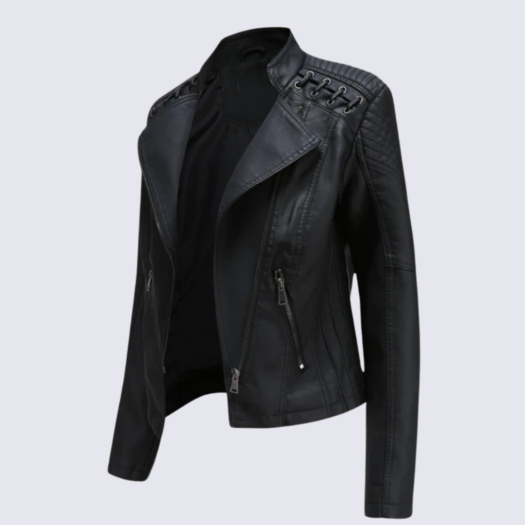 Leta - Women's Faux Leather Jacket