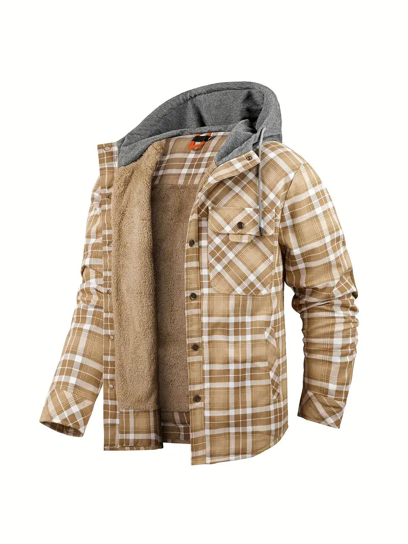Qaren - Hooded Checked Jacket