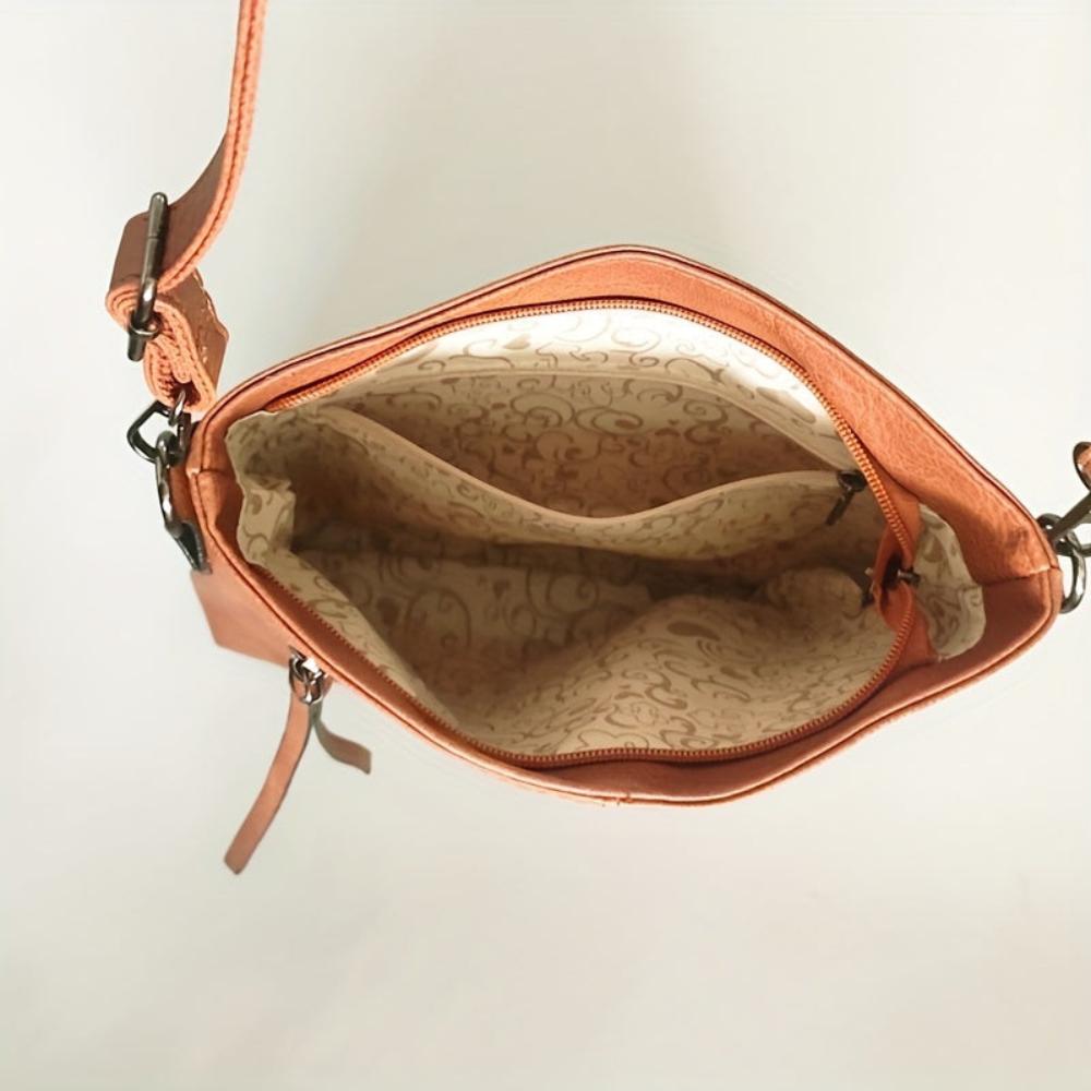 Arixa - Vegan Leather Slim Crossbody Bag