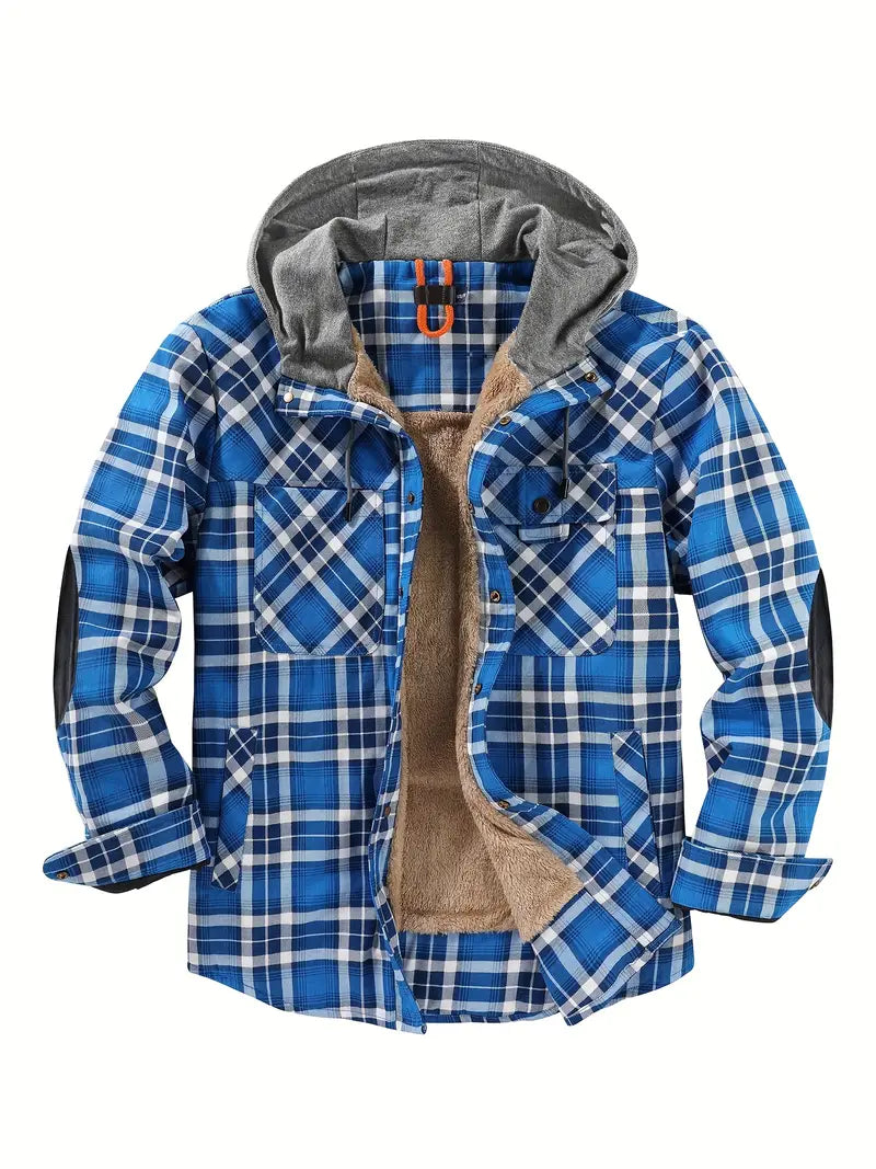 Qaren - Hooded Checked Jacket