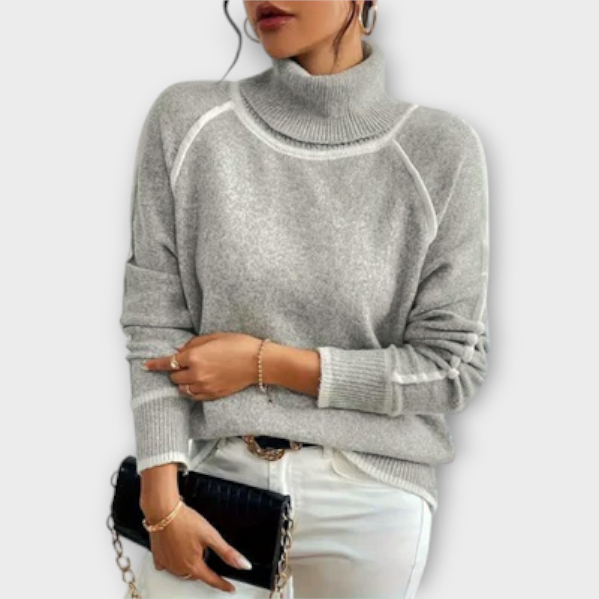 Aurora - Casual roll-neck sweater