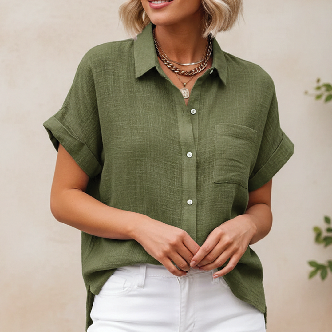 Carissa - Summer Button Blouse