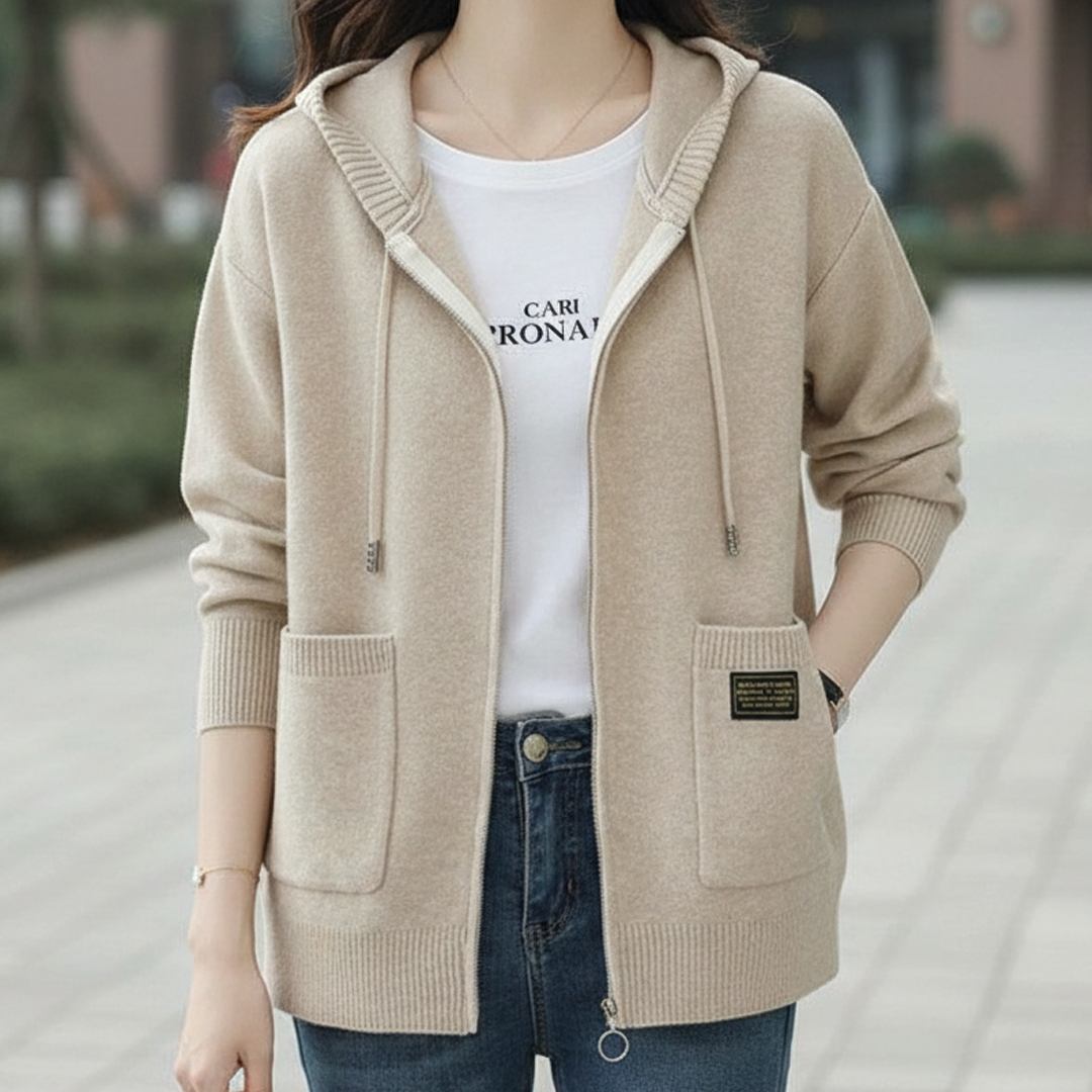 Rosalinda - Wool Zip-Up Hoodie