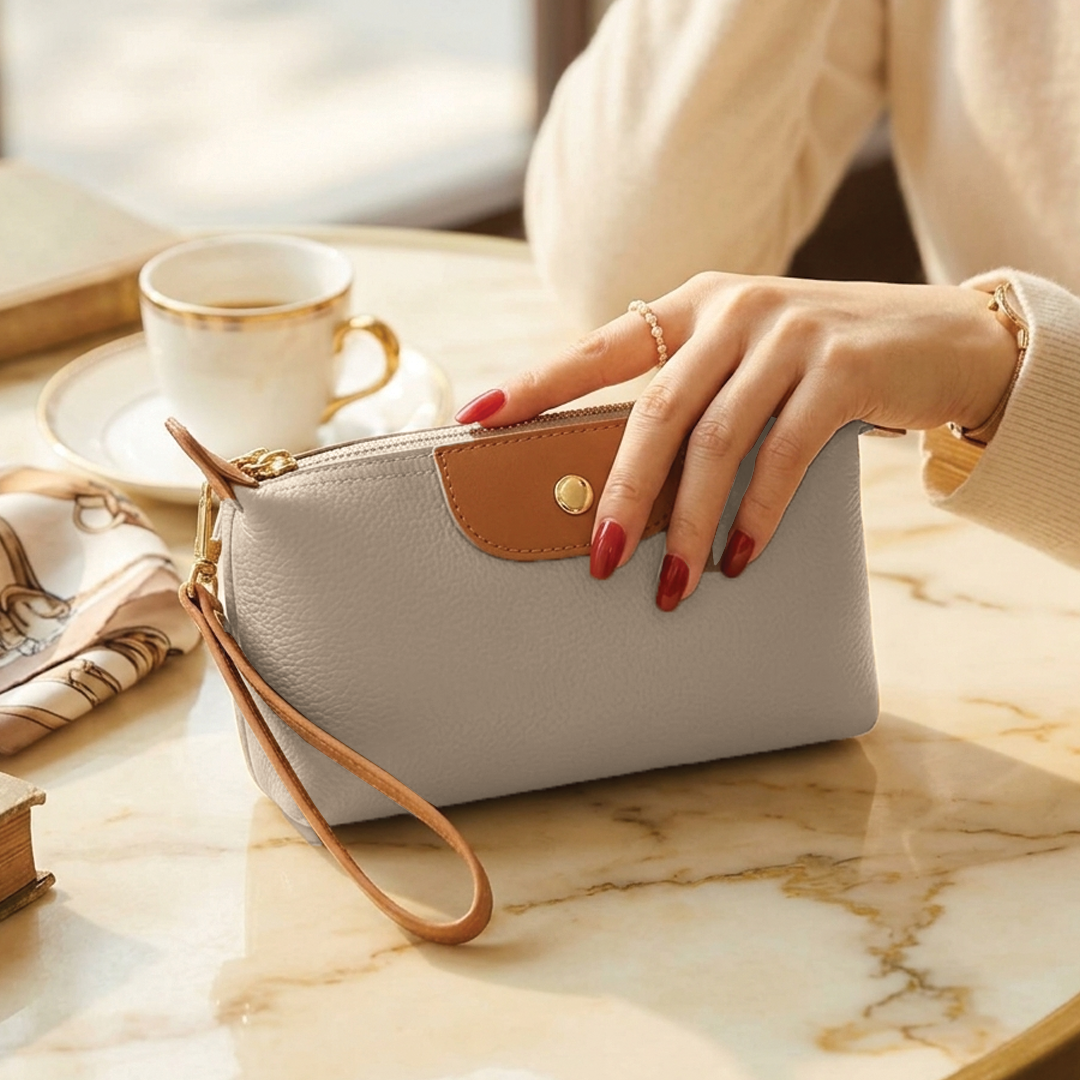 Lurevia - Vegan Leather Wristlet Clutch Bag