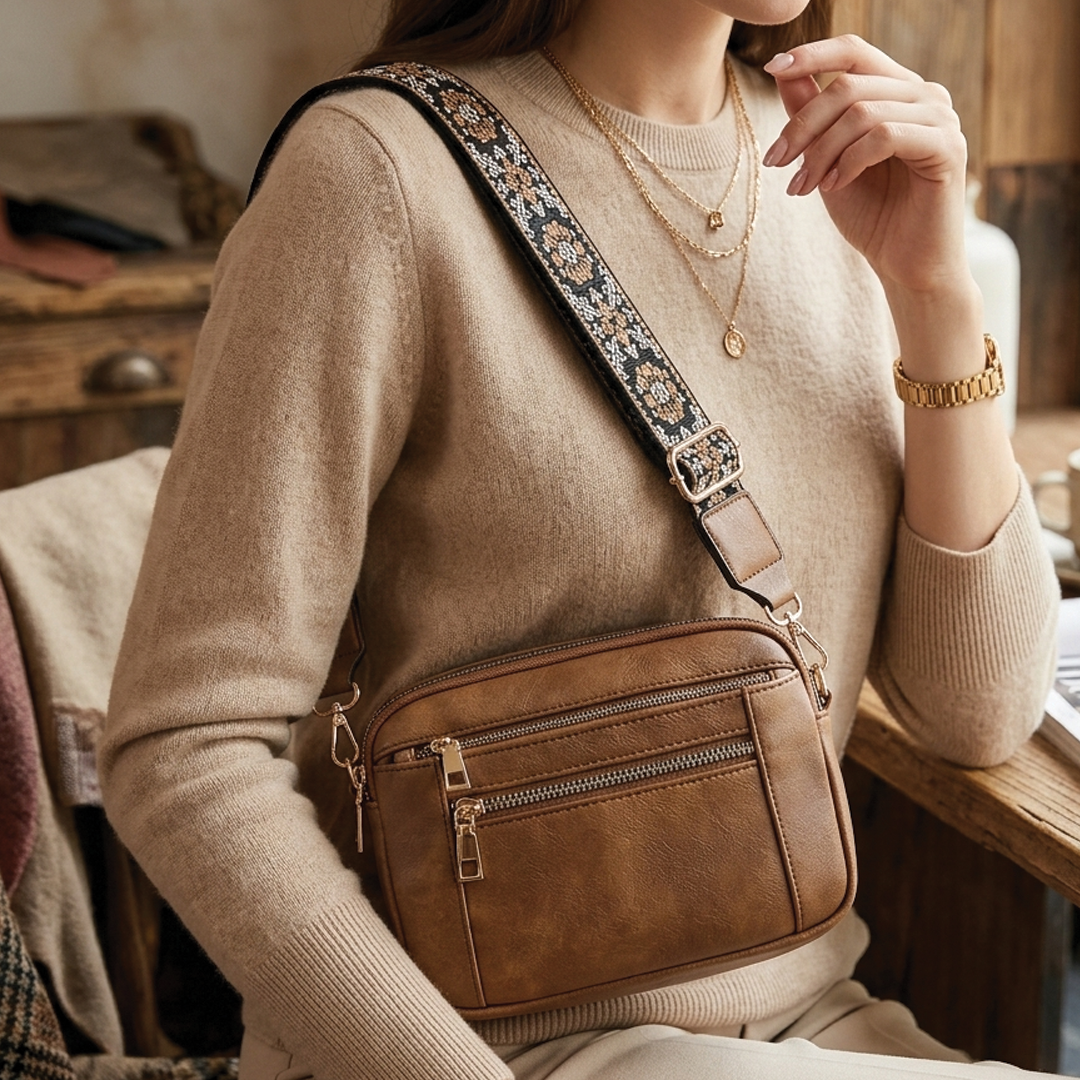 Tarexa - Vegan Leather Crossbody Shoulder Bag