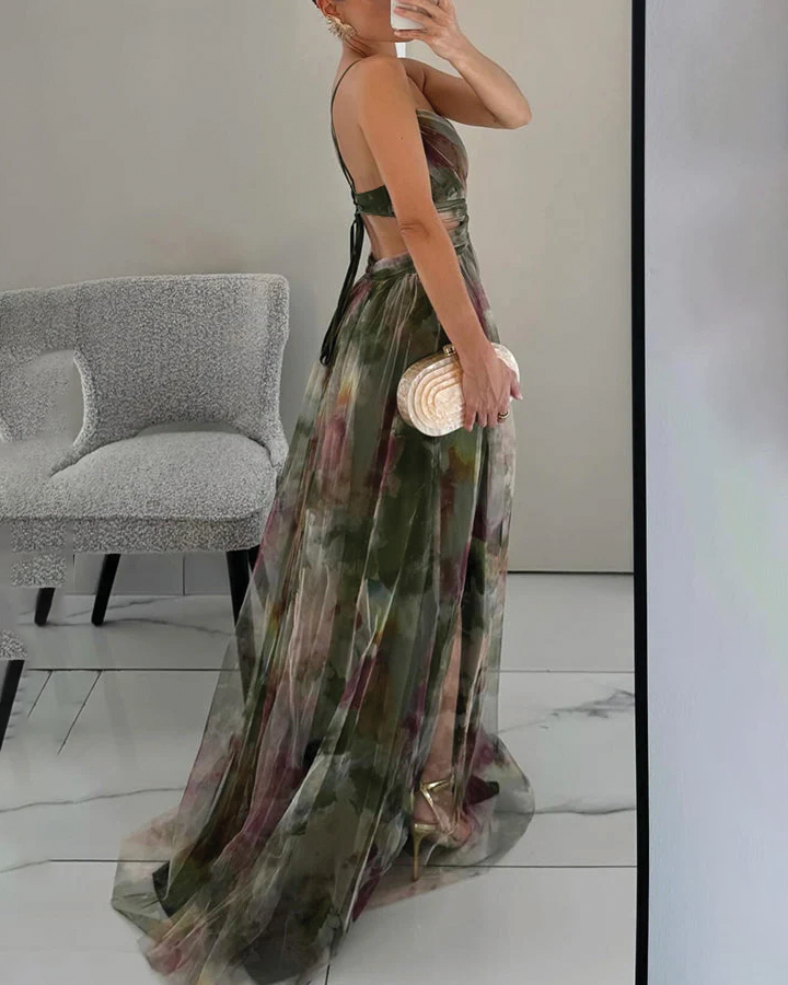 Qelira - Floral Maxi Dress