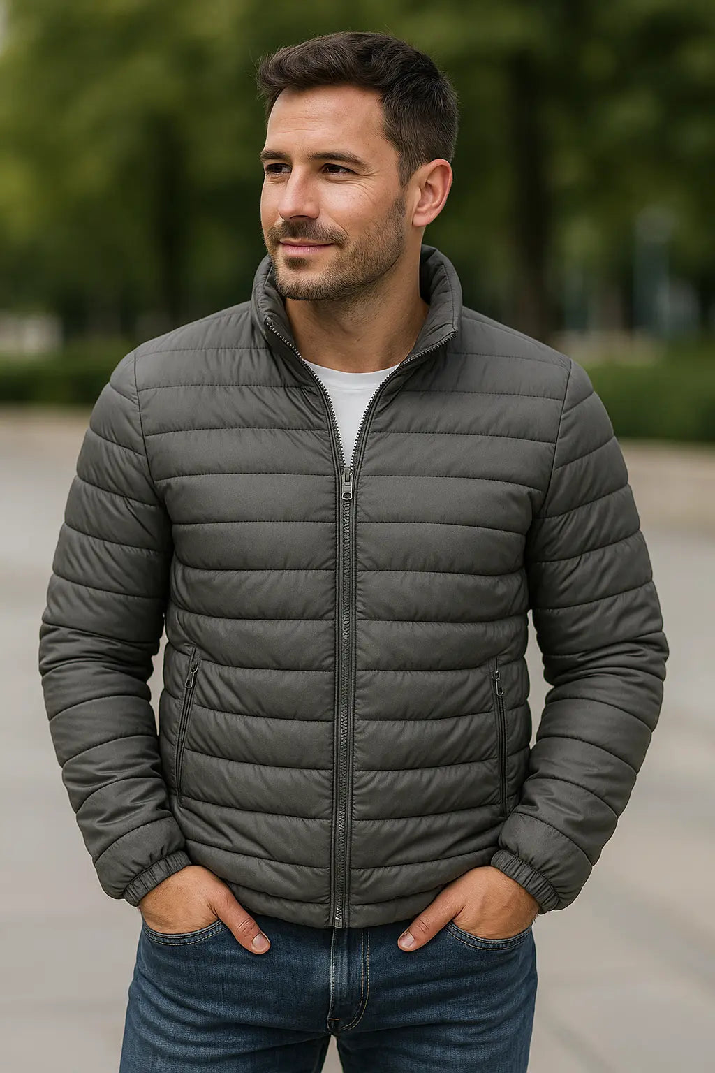 Belle & Cooper | Warm puffer jacket with collar